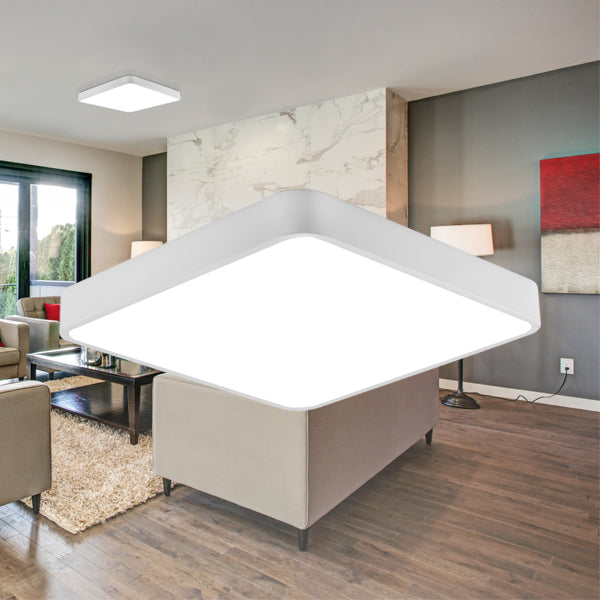 BRAYTRON - BLADE - SS - SQR - WHT - 36W 3 EM 1 - CEILING LIGHT 3 EM 1 (3000K, 4000K, 6500K)