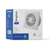 BRAYTRON- ELK - FAN - 100MM - 4" - SQREXHAUST FAN VENTILADOR