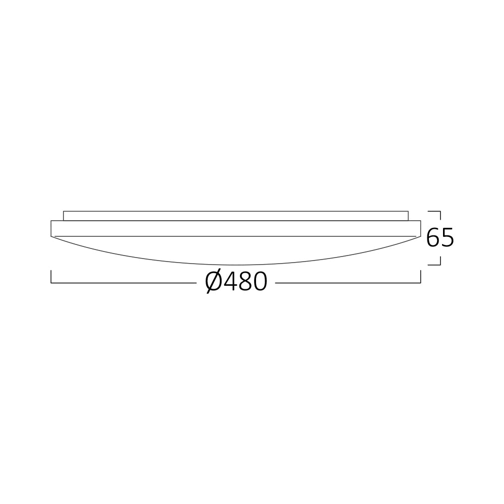 BRAYTRON - JADE - SRA - RND - 44W - 3 EM 1 - CEILING LIGHT - DIÂMETRO:480MM - 4580LUMEN 3 EM 1 (3000K, 4000K, 6500K)