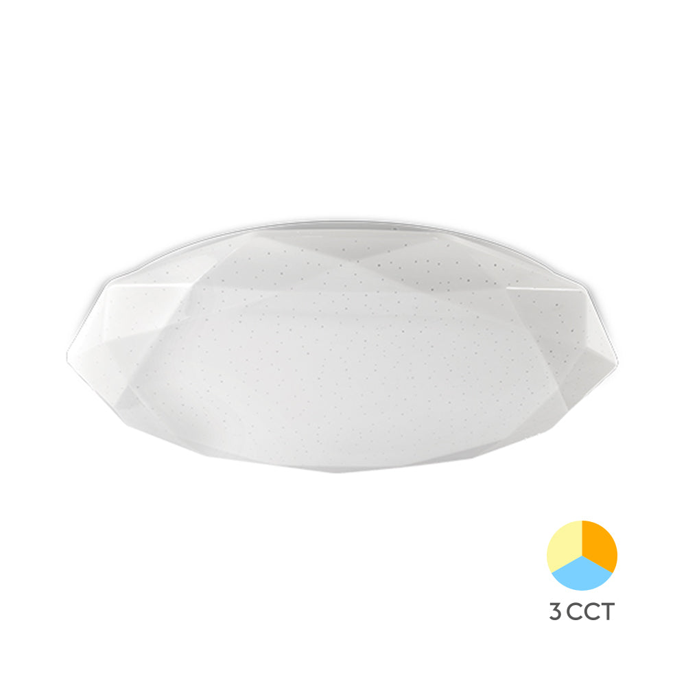 BRAYTRON - JADE - SRC - RND - 44W - 3 EM 1 - CEILING LIGHT - DIÂMETRO:490MM - 4580LUMEN 3 EM 1 (3000K, 4000K, 6500K)