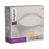 BRAYTRON - JADE - SRD - RND - 44W - 3 EM 1 - CEILING LIGHT - DIÂMETRO:570MM - 4580LUMEN 3 EM 1 (3000K, 4000K, 6500K)