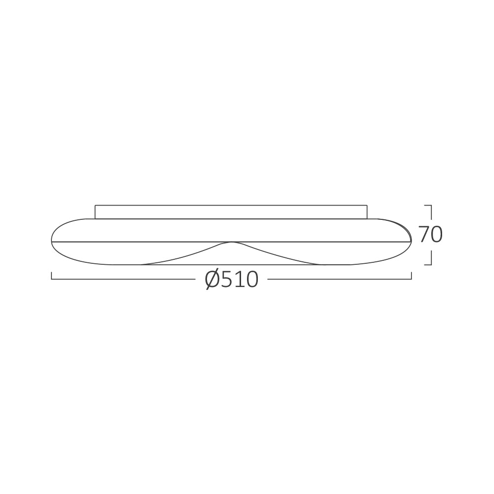 BRAYTRON - JADE - SRE - RND - 44W - 3 EM 1 - CEILING LIGHT - DIÂMETRO:510MM - 4580LUMEN 3 EM 1 (3000K, 4000K, 6500K)