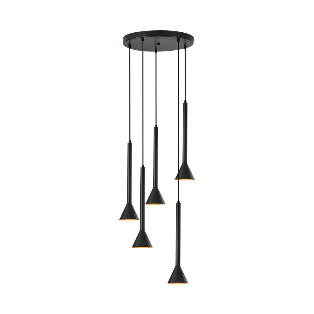 BRY-P011R-5H-5xGU10-BLC-PENDANT LIGHT