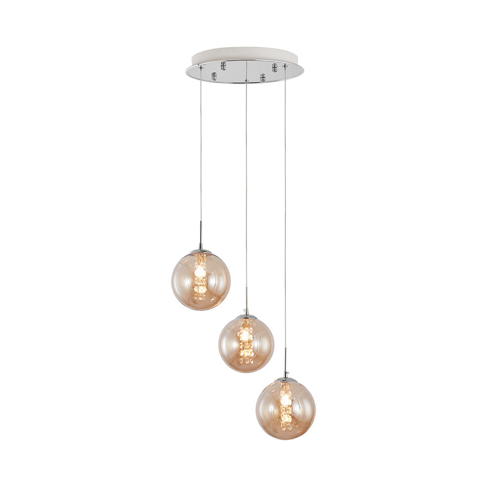 BRY-S003R-3H-3xG9-GLD-PENDANT LIGHT