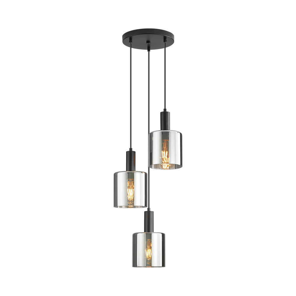 BRY-S007R-3H-3xE27-SLV-PENDANT LIGHT