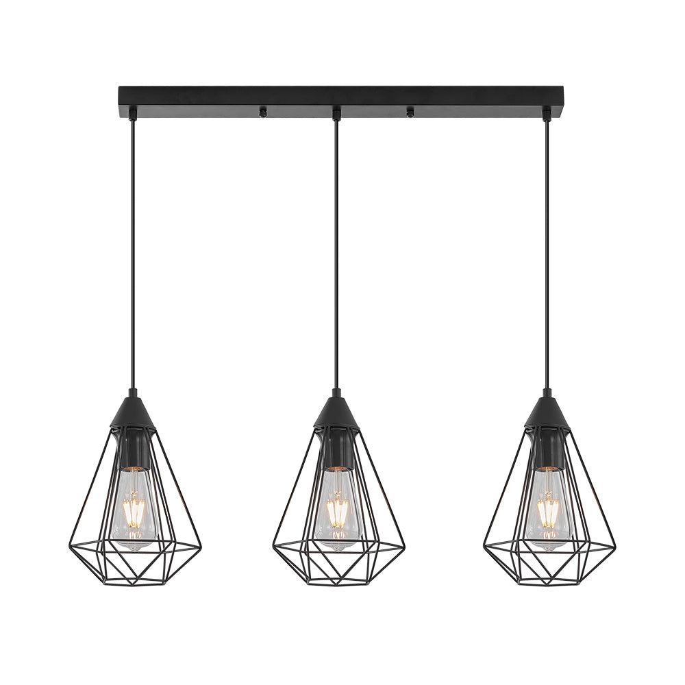 BRY-W003S-3H-3xE27-BLC-PENDANT LIGHT