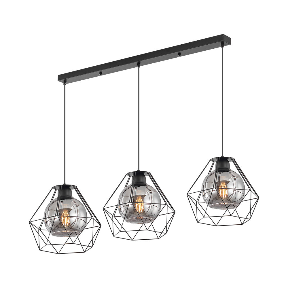 BRY-W004S-3H-3xE27-BLC-PENDANT LIGHT