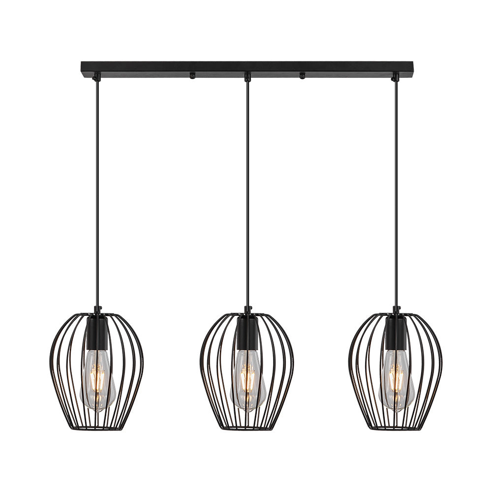 BRY-W005S-3H-3xE27-BLC-PENDANT LIGHT