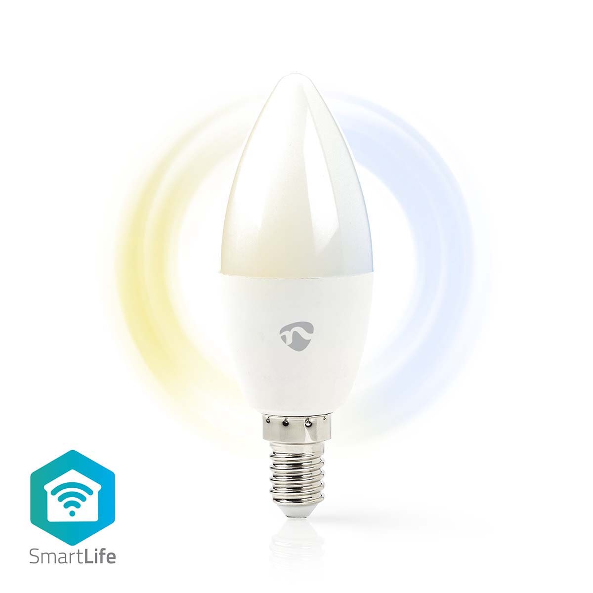 Lâmp. LED Branco Qt e Frio|Wi-Fi|E14|470 lm|4.9 W|Vela