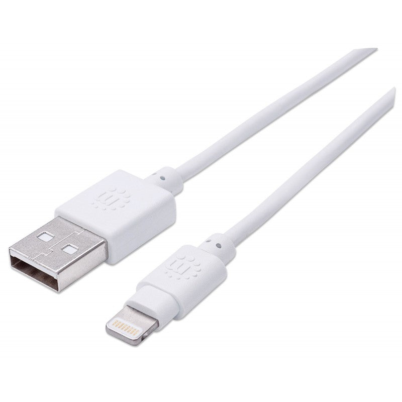 CABO ILYNK USB-A 0.5MT (M) PARA LIGHTNING (M) BRANCO MANHATTAN