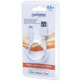 CABO ILYNK USB-A 0.5MT (M) PARA LIGHTNING (M) BRANCO MANHATTAN