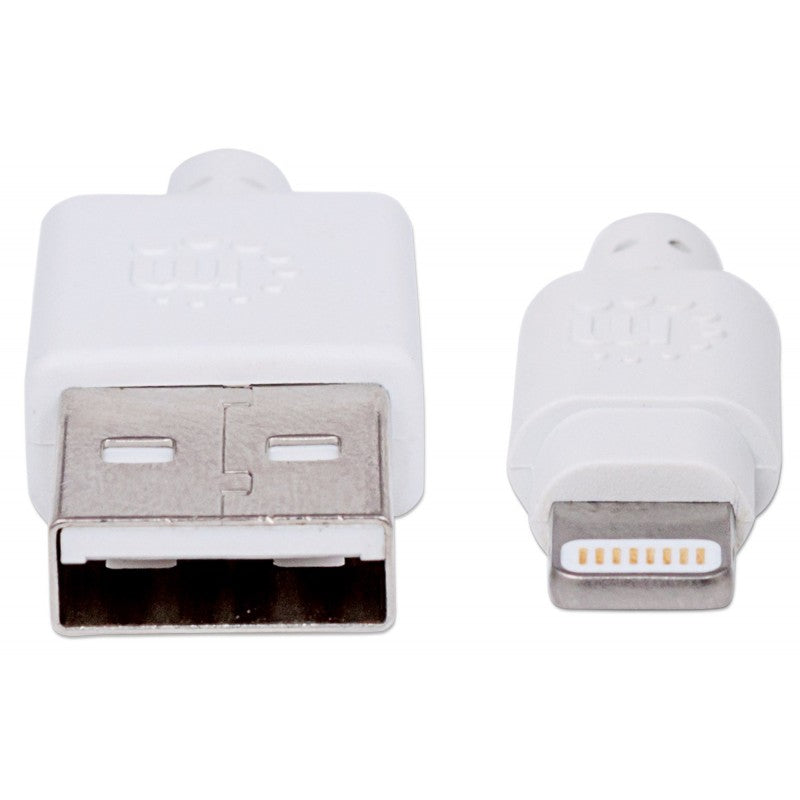 CABO ILYNK USB-A 0.5MT (M) PARA LIGHTNING (M) BRANCO MANHATTAN