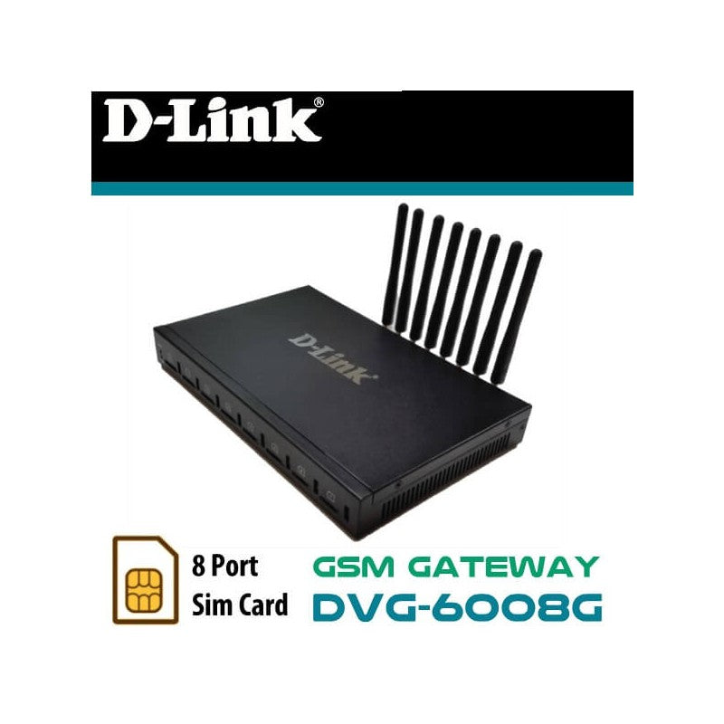 DLINK GATEWAY VOIP GSM 8 SIM CARDS