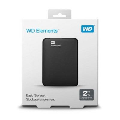 HD EXT 2.5" 2TB WD USB 3.0 USB PORTATIL PRETO