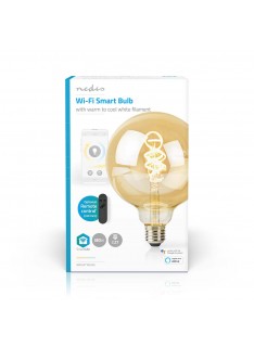 Lâmp. LED Filam. Branco Qt e Frio|Wi-Fi|E27|806 lm|7 W|Globo