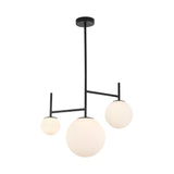 Lustre moderno 3 lâmpadas G9 BV01-00107 BRY-S012C-3H-3xG9-OPL-PENDANT LIGHT