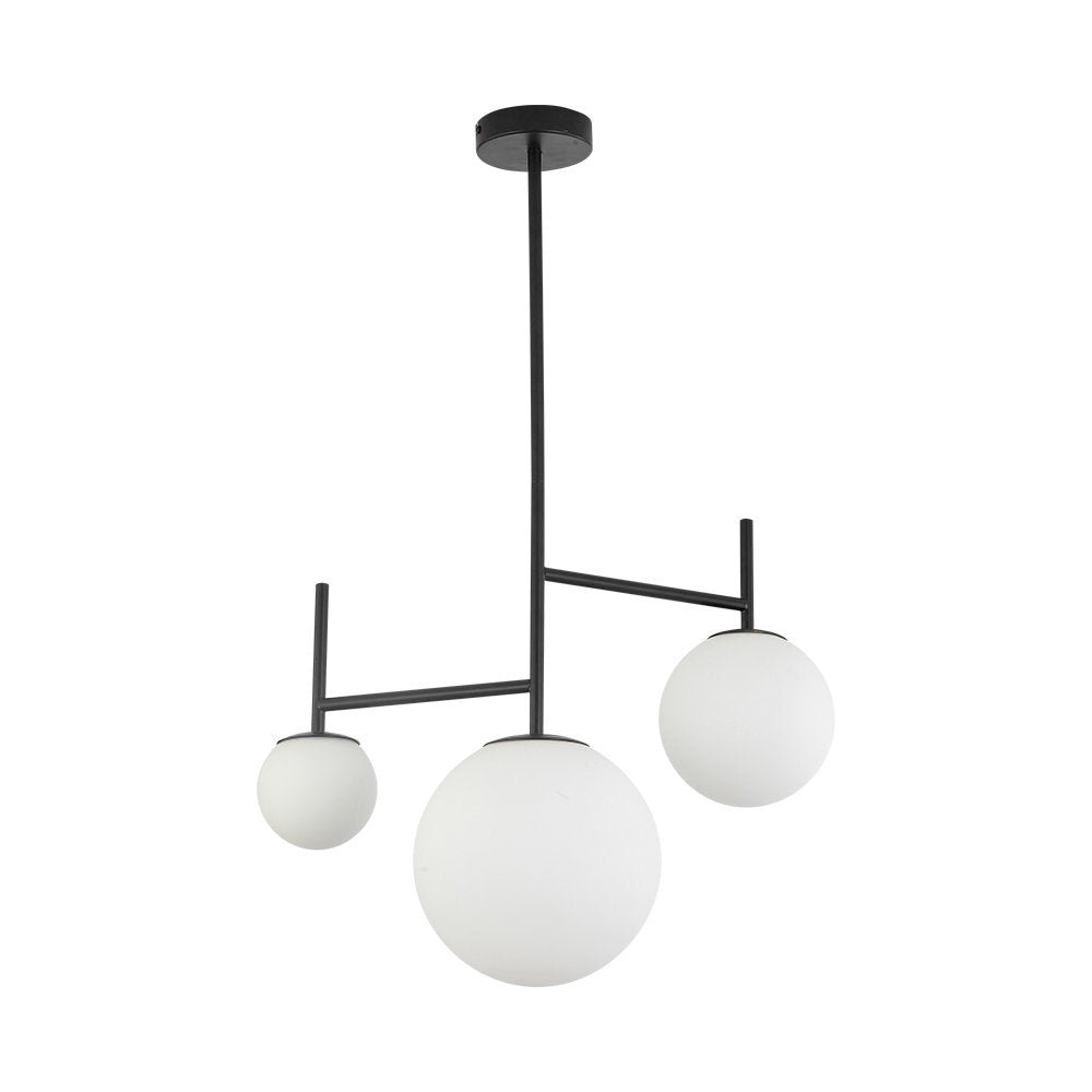 Lustre moderno 3 lâmpadas G9 BV01-00107 BRY-S012C-3H-3xG9-OPL-PENDANT LIGHT