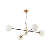 Lustre moderno de 4 lâmpadas G9 BV01-00110 BRY-S012R-4H-4xG9-OPL-PENDANT LIGHT