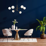 Lustre moderno 6 lâmpadas G9 BV01-00111 Braytron BRY-S012R-6H-6xG9-OPL-PENDANT LIGHT