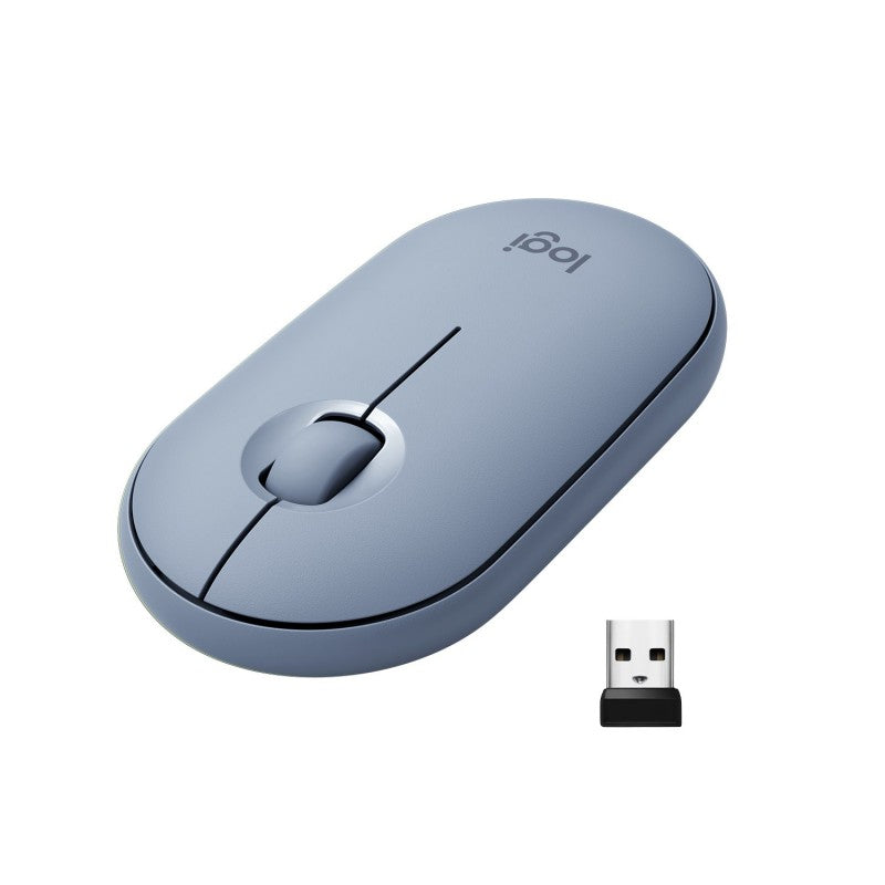 MOUSE LOGITECH WIFI PEBBLE M350 AZUL