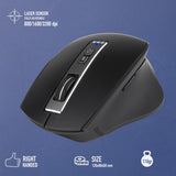 MOUSE NGS BLUR-RB WIRELESS RECARREGAVEL 3200 DPI