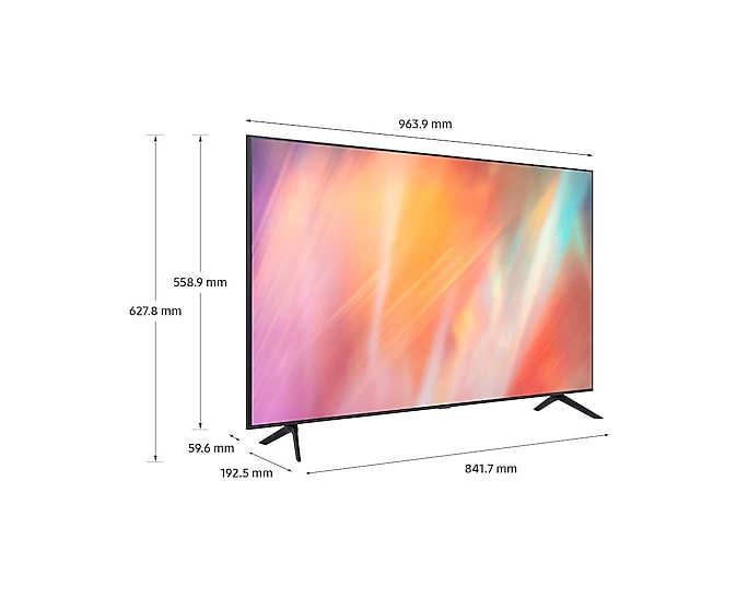 TV SAMSUNG 43" UHD 4K FLAT SMART TV - DU7000 (2024) SA