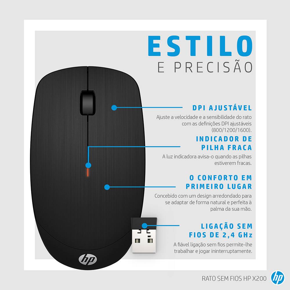 HP RATO oTICO S/F X200 -6VY95AA