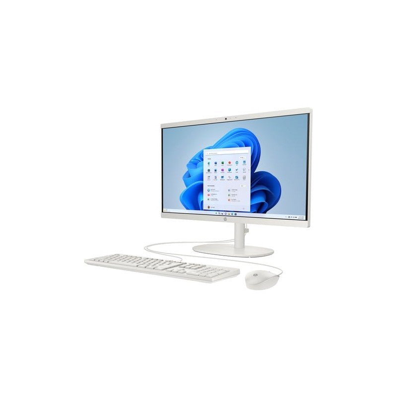 COMPUTADOR DESKTOP TUDO EM UM PC HP AIO (ALL-IN-ONE) 21.5" FHD N100 8G 256 SSD W11H BRANCO