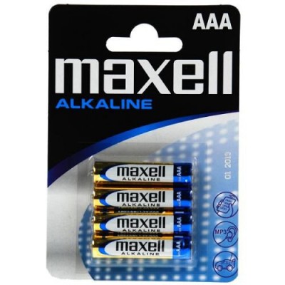 PILHA AAA LR03 PK/4 MAXELL ALKALINE