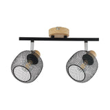 Candeeiro de teto vintage 2 lâmpadas E14 BV03-00011 Braytron BRY-W001C-2H-2xE14-WDN-PENDANT LIGHT