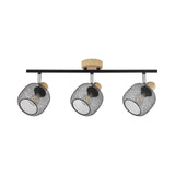 Candeeiro de teto vintage 3 lâmpadas E14 BV03-00012 Braytron BRY-W001C-3H-3xE14-WDN-PENDANT LIGHT