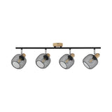 Lâmpada de teto vintage 4 lâmpadas E14 BV03-00013 Braytron BRY-W001C-4H-3xE14-WDN-PENDANT LIGHT