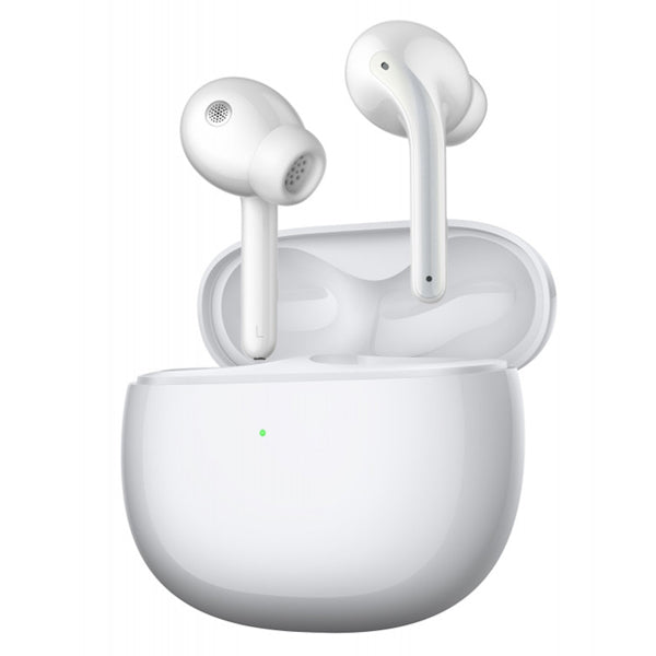 AURICULARES SEM FIO XIAOMI BUDS 3 BLUETOOTH TWS COM MICROFONE NOISE-CANCELLING BRANCO BRILHANTE