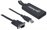 ADAPT VGA/USB p/ HDMI CONVERSOR MANHATTAN