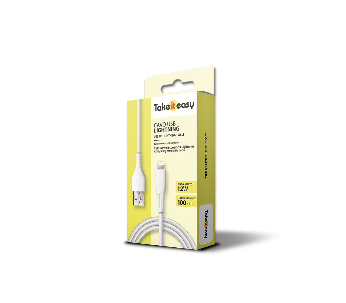 Cabo Takeiteasy Usb-A To Lightning 12W - 100Cm Branco