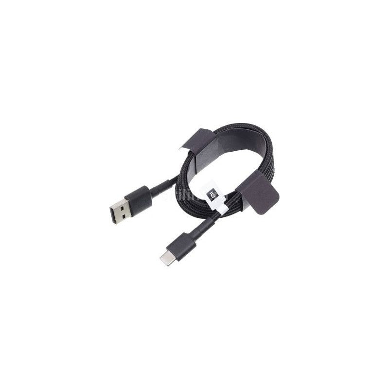 CABO XIAOMI MI USB-A P/ USB-C BRAIDED PRETO 1M