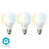 Lâmpada LED Branco Qt e Frio|Pack 3|Wi-Fi|E27|806 lm|9 W