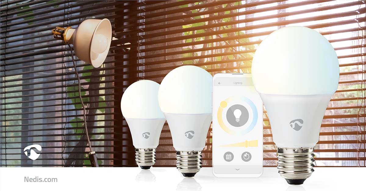 Lâmpada LED Branco Qt e Frio|Pack 3|Wi-Fi|E27|806 lm|9 W