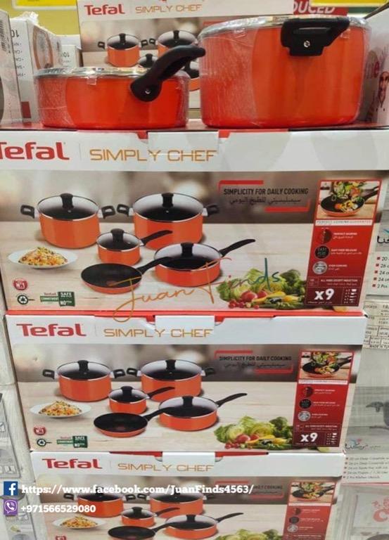 TEFAL CONJUNTO SIMPLY CHEF 9 PCS