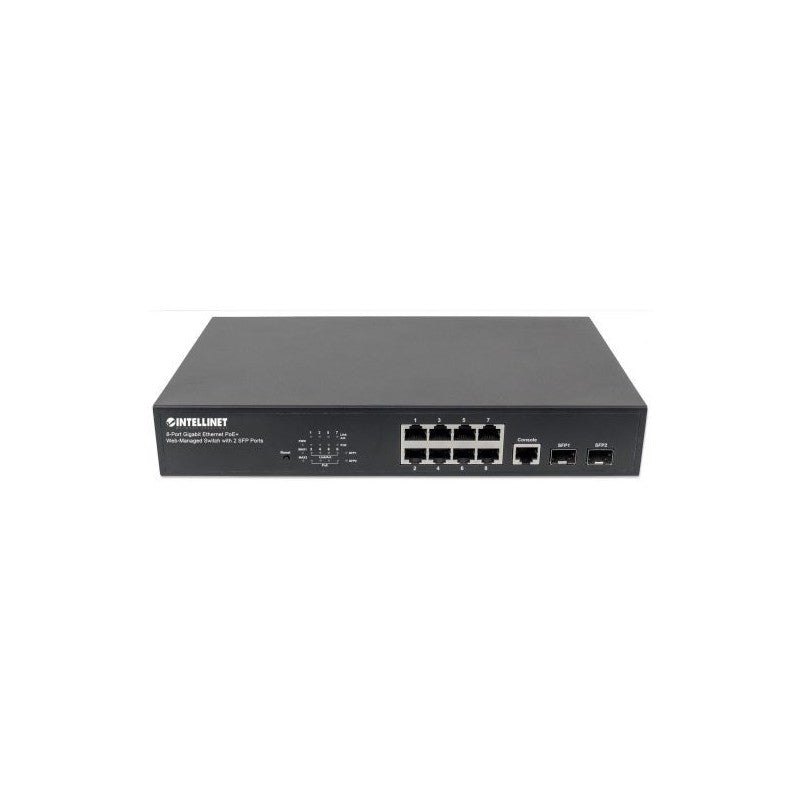 SWITCH 8 INTELLINET ETHERNET POE WEB  2XSFP PORTAS